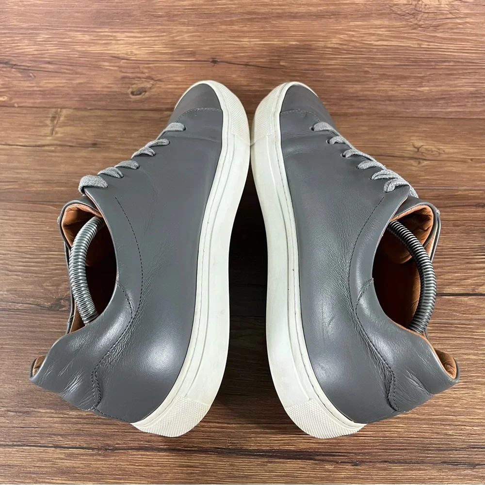 M. GEMI ‘The Lucente’ Gray Leather Sneakers Oxfords Men’s Size 12 (45) Shoes‎